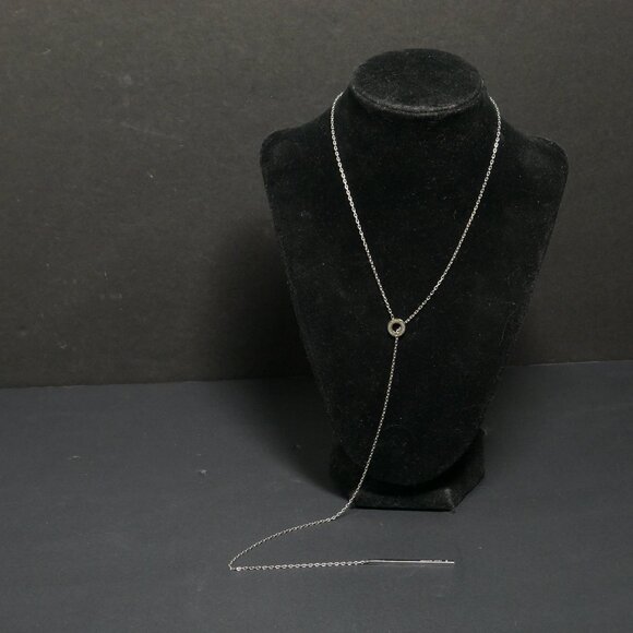 Michael Kors Necklace Loop and Baguette Crystal - Picture 2 of 9